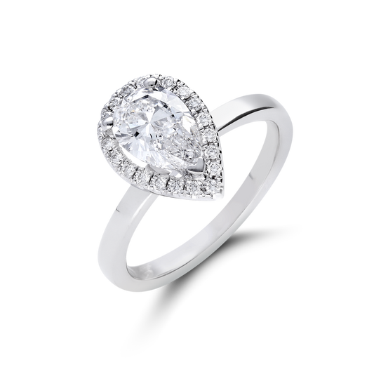 Ian Ring - 18K White Gold Engagement Ring
